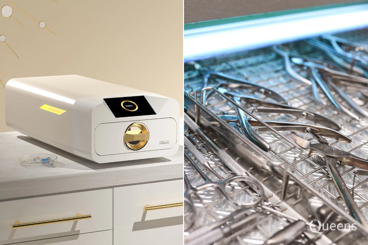 Enbio S Beauty Edition – medicinski autoklav klase B i UV sterilizator za čuvanje steriliziranog pribora, Queens Rijeka
